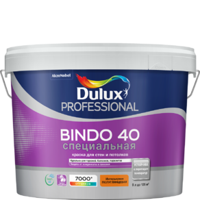Полуглянцевая краска для стен и потолков Dulux Bindo 40