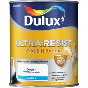 Краска для ванны и кухни Dulux Ultra Resist матовая