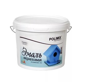POLIMIX ЭМАЛЬ 9,4 Л АКРИЛОВАЯ Полуматовая